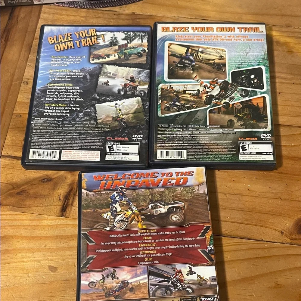 ATV PlayStation 2 Games Bundle, ATV3,ATV4,MX vs ATV Untamed
